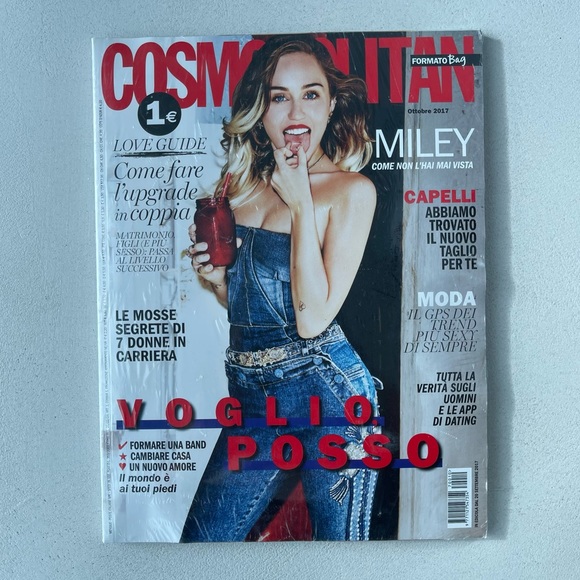 Cosmopolitan Magazine Italia Italy Miley Cyrus cover story - Picture 2 of 3